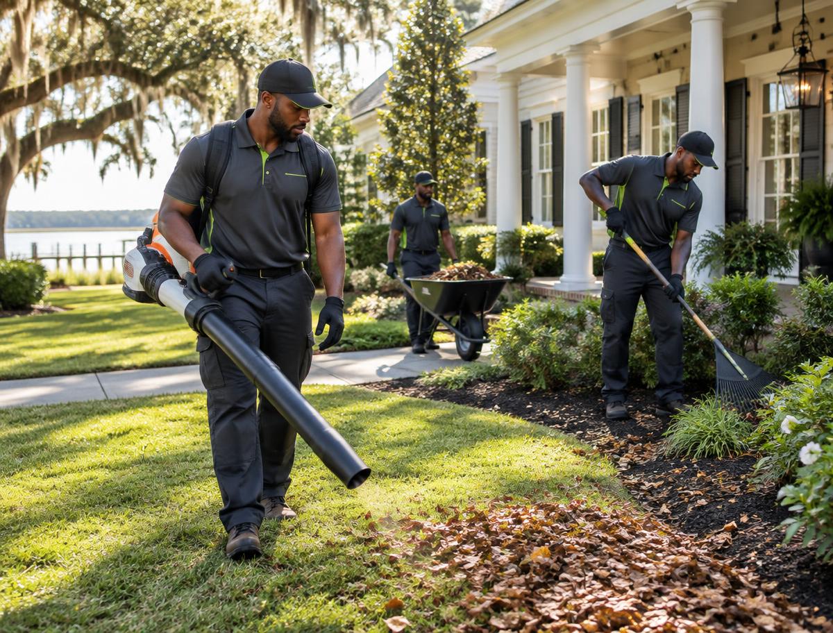 Yard Cleanups by a professional lawn care crew